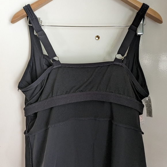 Target Ava & Viv Black Twist One-Piece Modest Swimsuit Swim Dress 20W - Picture 13 of 16